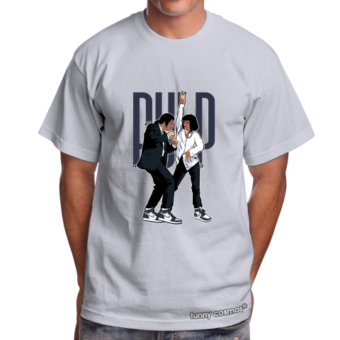 Air Jordan 1 Midnight Navy Matching Sneaker Tshirt Pulp Fiction Dance Navy and White Jordan Tshirt