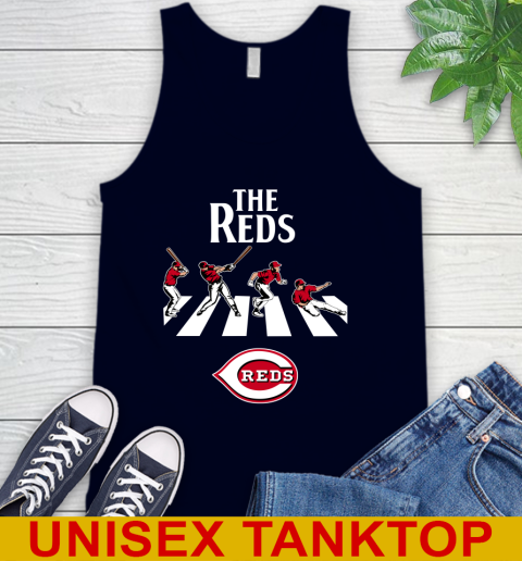 MLB Baseball Cincinnati Reds The Beatles Rock Band Shirt Tank Top 2