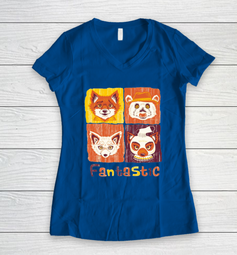 Mr. Fox The Fantastic Women's V-Neck T-Shirt 9