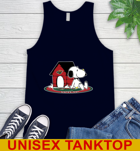 NHL Hockey Minnesota Wild Snoopy The Peanuts Movie Shirt Tank Top 3