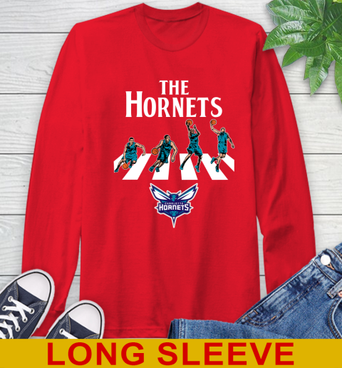 NBA Basketball Charlotte Hornets The Beatles Rock Band Shirt Long Sleeve T-Shirt 12