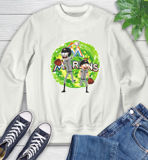 MLB Miami Marlins Rick And Morty Baseball Sports Sweatshirt