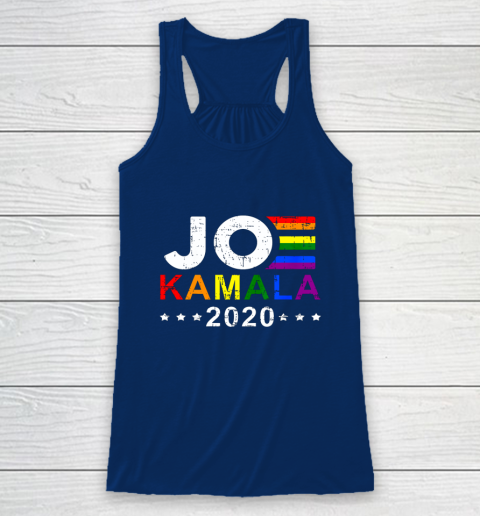 Joe Biden Kamala Harris 2020 Rainbow Gay Pride Lgbt Election Racerback Tank Tee For Sports