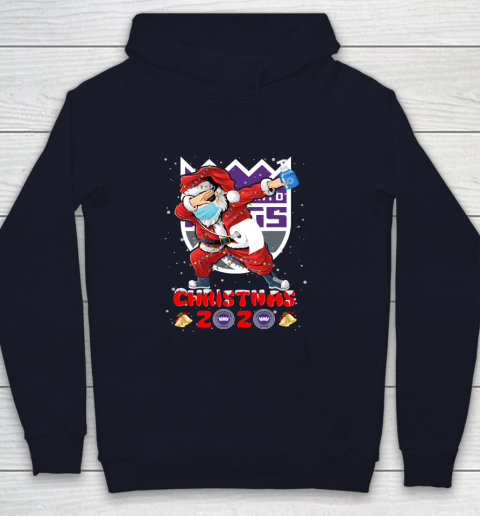 Sacramento Kings Funny Santa Claus Dabbing Christmas 2020 NBA Youth Hoodie 2