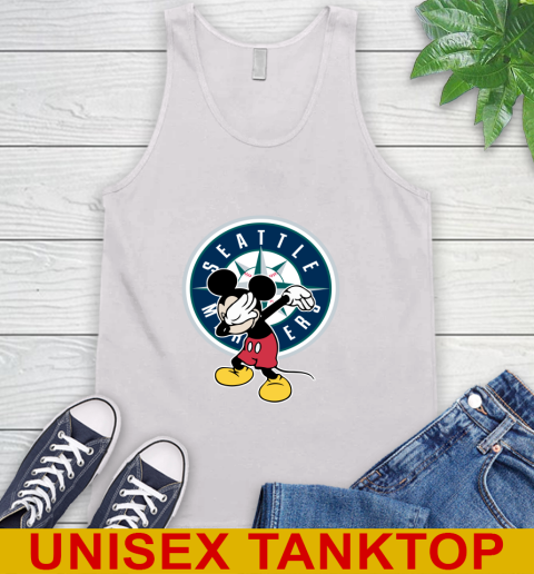 Seattle Mariners MLB Baseball Dabbing Mickey Disney Sports Tank Top