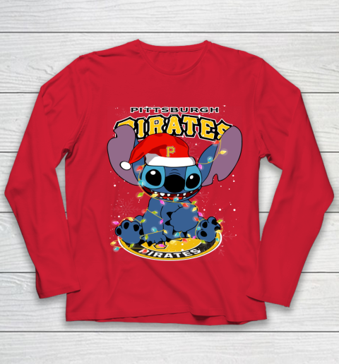 Pittsburgh Pirates MLB noel stitch Baseball Christmas Youth Long Sleeve 7