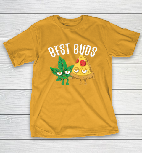 Best Buds Pizza Marijuana Leaf Weed Funny T Shirt Tee For Sports