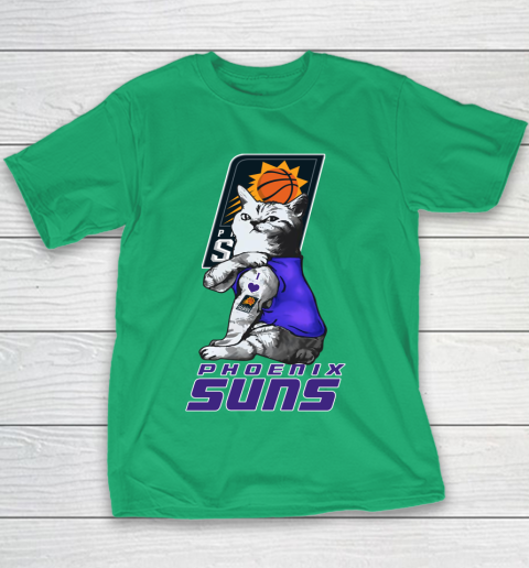 NBA Basketball My Cat Loves Phoenix Suns Youth T-Shirt 3
