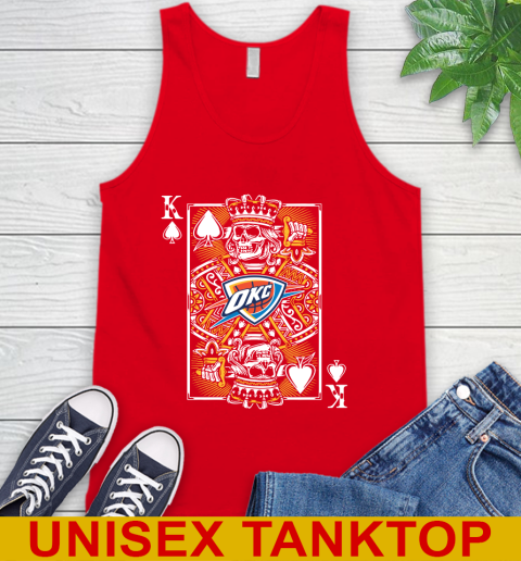 Oklahoma City Thunder NBA Basketball The King Of Spades Death Cards Shirt Tank Top 5