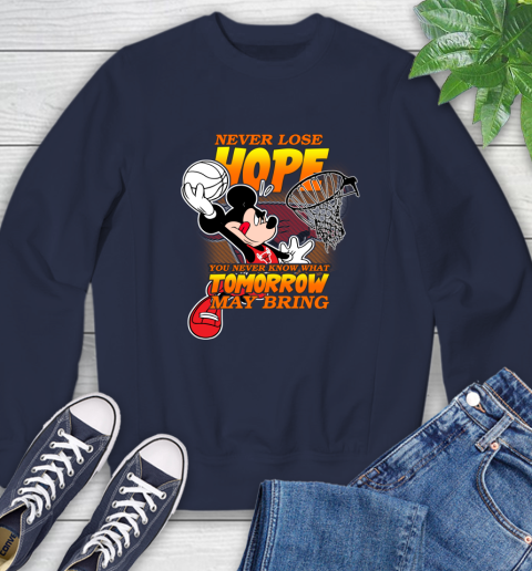 Chicago Bulls NBA Basketball Mickey Disney Never Lose Hope Sweatshirt 2