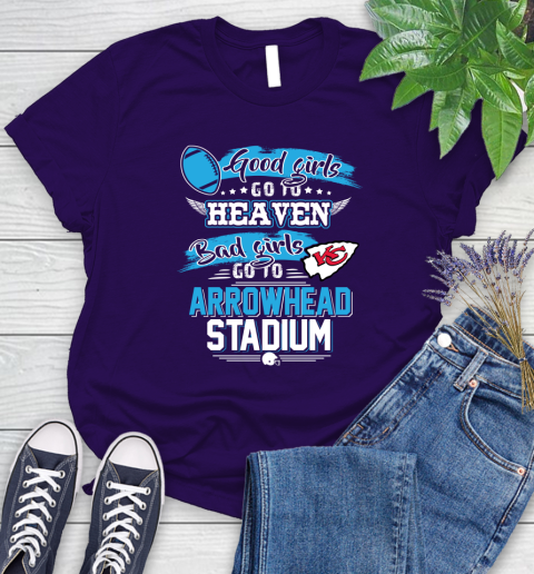 Kansas City Chiefs NFL Bad Girls Go To Arrowhead Stadium Shirt Women's T-Shirt 4