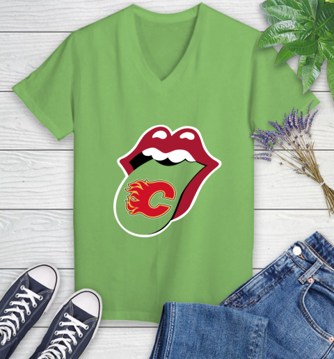 Calgary Flames NHL Hockey Lips I Root For My Team Adoring Fan 87