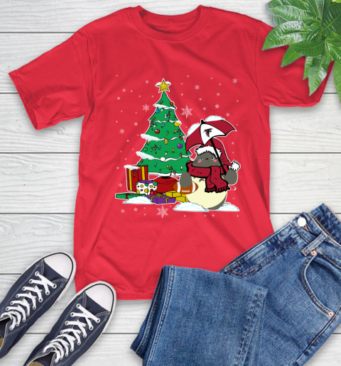 Atlanta Falcons NFL Football Cute Tonari No Totoro Christmas Sports T-Shirt 11
