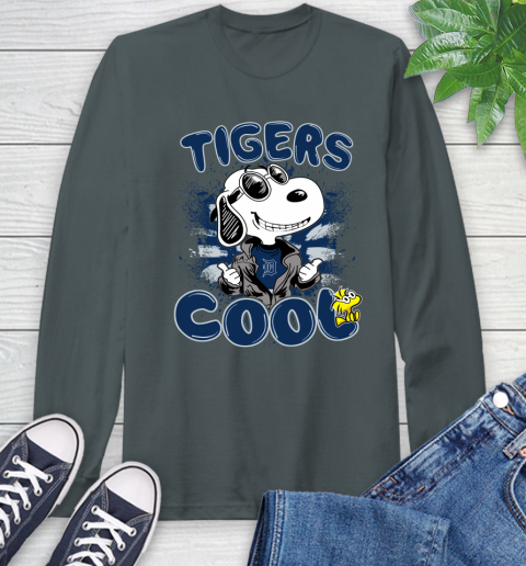 MLB Baseball Detroit Tigers Cool Snoopy Shirt Long Sleeve T-Shirt 7