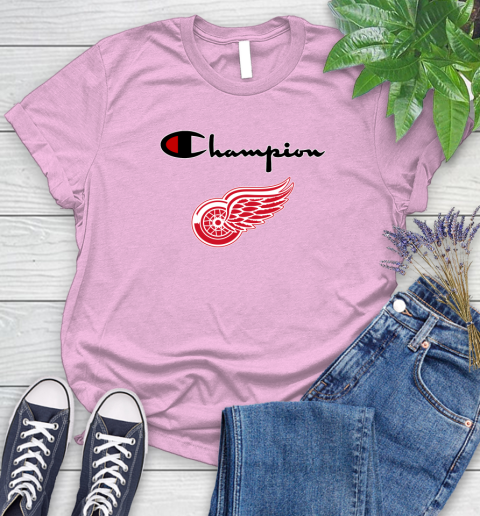 NHL Hockey Detroit Red Wings Champion Shirt Women's T-Shirt 8