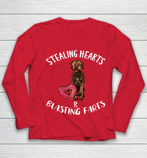 Stealing Hearts Blasting Farts Wirehaired Pointing Griffon Youth Long Sleeve 8