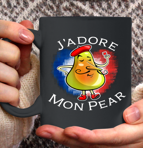 Funny J Adore Mon Pear Graphic For Papa On Fathers Day Pun Ceramic Mug 11oz