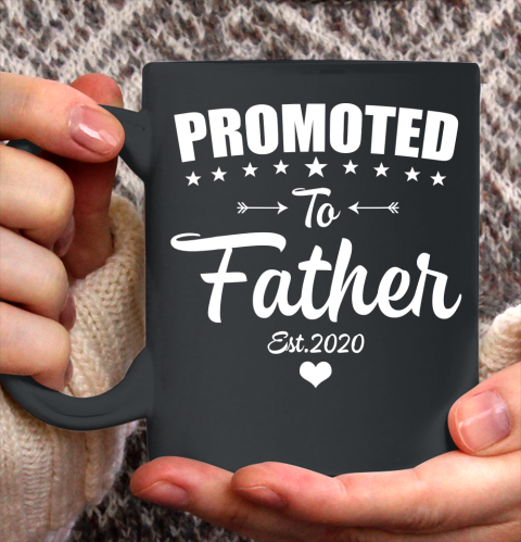 Father gift shirt Cute Promoted to Father 2020 New Father to be Gift Baby T Shirt Ceramic Mug 11oz