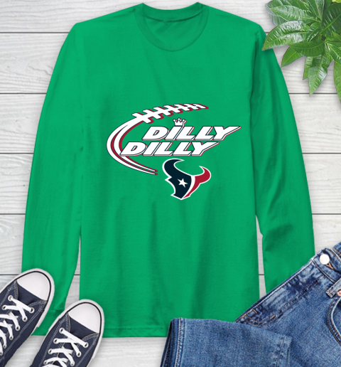 NFL Houston Texans Dilly Dilly Football Sports Long Sleeve T-Shirt 7