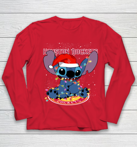 Houston Rockets NBA noel stitch Basketball Christmas Youth Long Sleeve 7