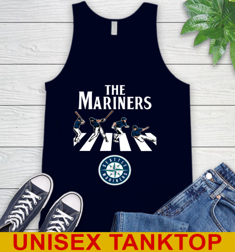 MLB Baseball Seattle Mariners The Beatles Rock Band Shirt Tank Top 2