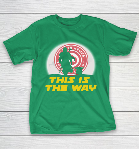 Atlanta Hawks NBA Basketball Star Wars Yoda And Mandalorian This Is The Way T-Shirt 5