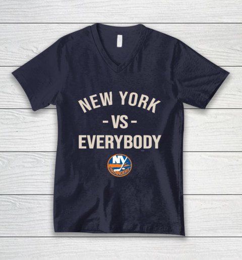New York Islanders Vs Everybody V-Neck T-Shirt 2