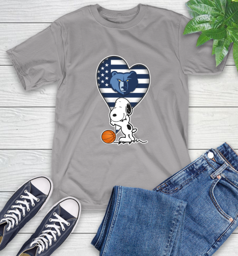 Memphis Grizzlies NBA Basketball The Peanuts Movie Adorable Snoopy T-Shirt 6