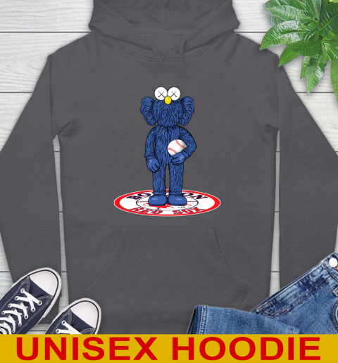 MLB Baseball Boston Red Sox Kaws Bff Blue Figure Shirt Hoodie 7