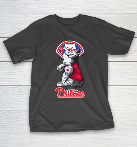 MLB Baseball My Cat Loves Philadelphia Phillies T-Shirt