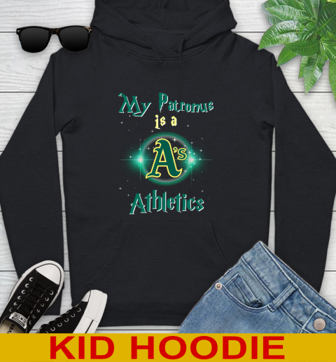 MLB Baseball Harry Potter My Patronus Is A Oakland Athletics Youth Hoodie