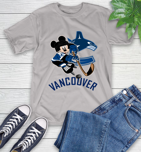 NHL Vancouver Canucks Mickey Mouse Disney Hockey T Shirt T-Shirt 12