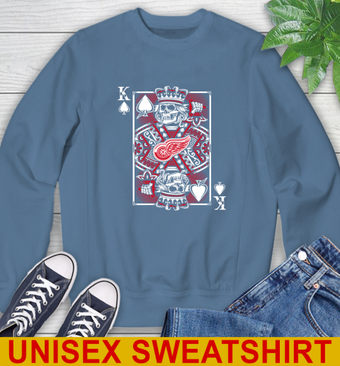 Detroit Red Wings NHL Hockey The King Of Spades Death Cards Shirt Sweatshirt 10