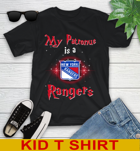 NHL Hockey Harry Potter My Patronus Is A New York Rangers Youth T-Shirt