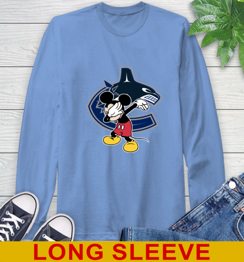 Vancouver Canucks NHL Hockey Dabbing Mickey Disney Sports Long Sleeve T-Shirt 11