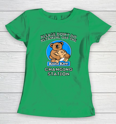 Please Don't Do Ketamine Off The Koala Kare Changing Station Women's T-Shirt 4
