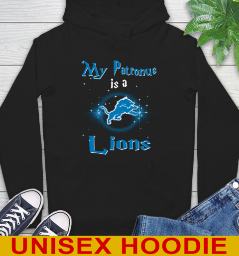 NFL Football Harry Potter My Patronus Is A Detroit Lions Hoodie