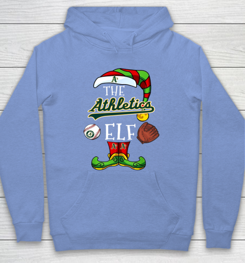 Oakland Athletics Christmas ELF Funny MLB Hoodie 8