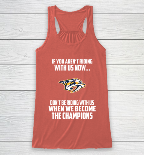 NHL Nashville Predators Hockey We Become The Champions Racerback Tank 3