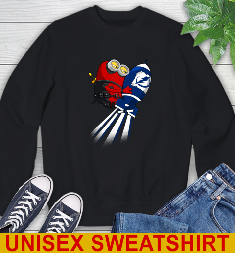 NHL Hockey Tampa Bay Lightning Deadpool Minion Marvel Shirt Sweatshirt
