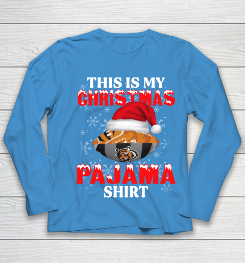 Cincinnati Bengals This Is My Christmas Pajama Shirt NFL Youth Long Sleeve 5