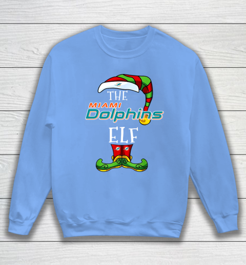 Miami Dolphins Christmas ELF Funny NFL Sweatshirt 8