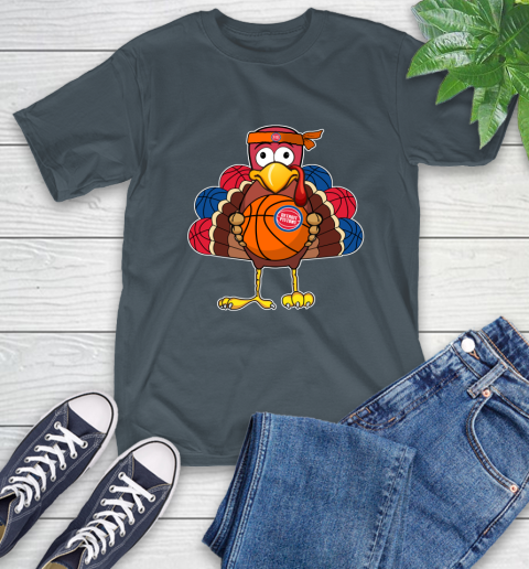 Detroit Pistons Turkey thanksgiving day T-Shirt 9