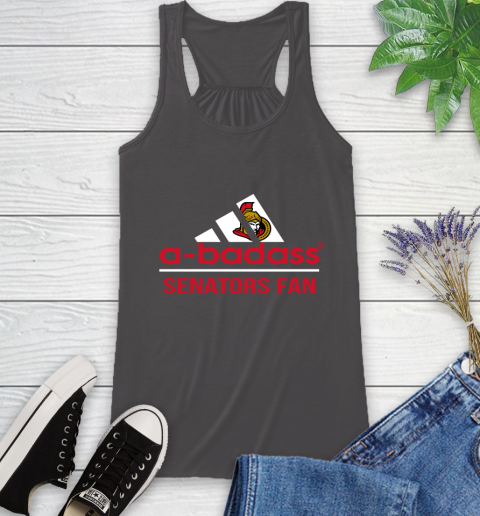 NHL A Badass Ottawa Senators Fan Adidas Hockey Sports Racerback Tank 11