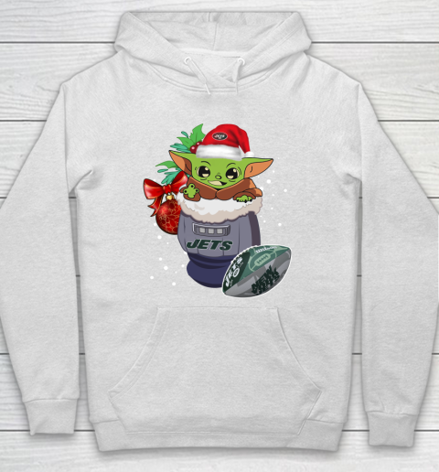 New York Jets Christmas Baby Yoda Star Wars Funny Happy NFL Hoodie