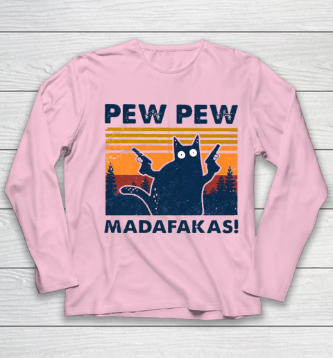 Cat Pew Pew Madafakas Vintage Youth Long Sleeve 6