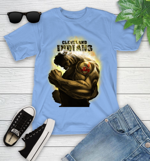 Cleveland Indians MLB Baseball Hulk Marvel Avengers Sports Youth T-Shirt 15
