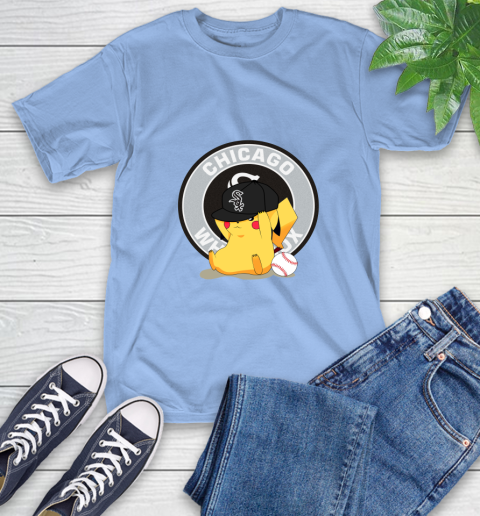 MLB Pikachu Baseball Sports Chicago White Sox T-Shirt 11