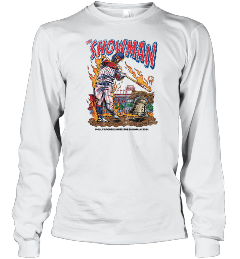 Bryce Harper Philadelphia Phillies The Showman Long Sleeve T-Shirt