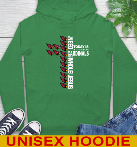 NFL All I Need Today Is A Little Bit Of Arizona Cardinals Shirt Hoodie 8